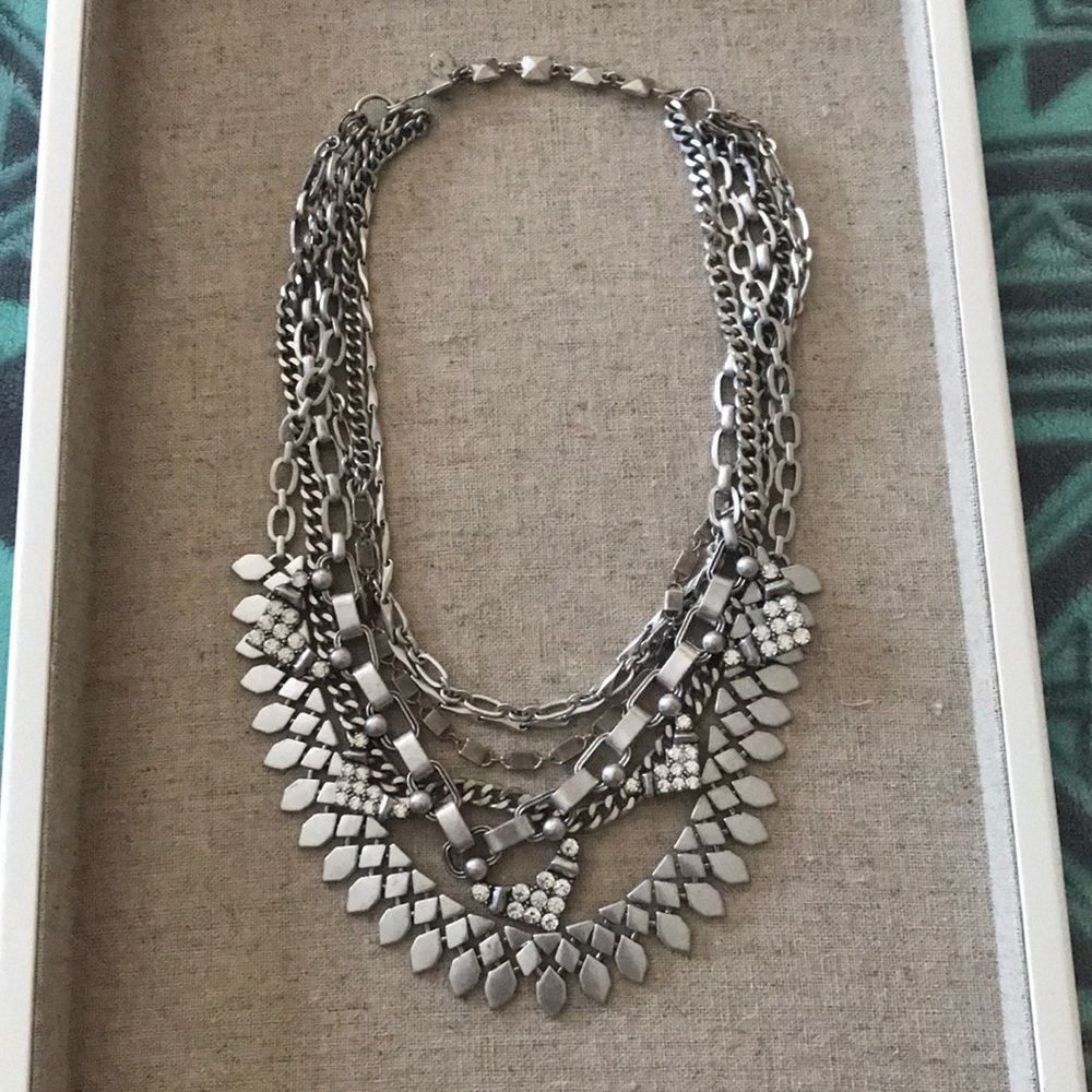 Stella & Dot silver necklace